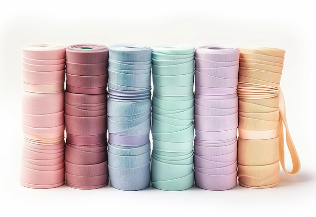 zestaw nici w pastelowych kolorach